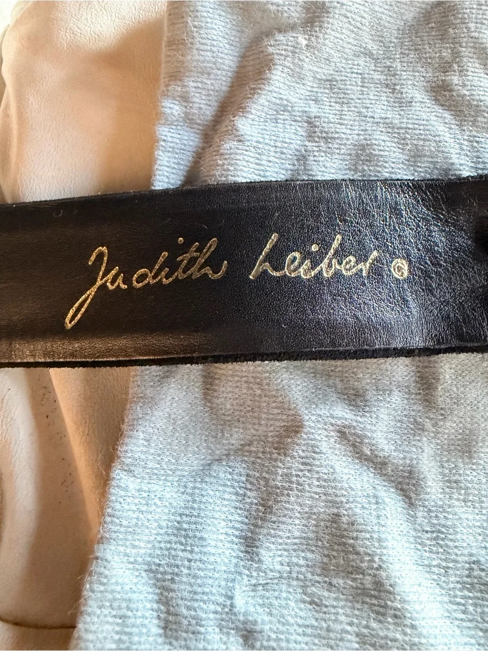 Vintage Judith Lieber Adjustable Suede Belt W/Dust Bag